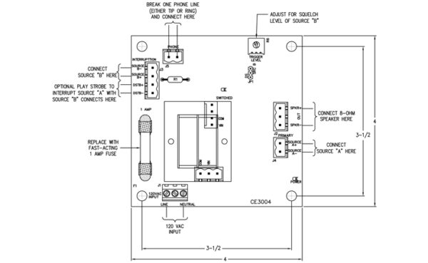 SPKRSW-X | SPEAKER SWITCH BOARD