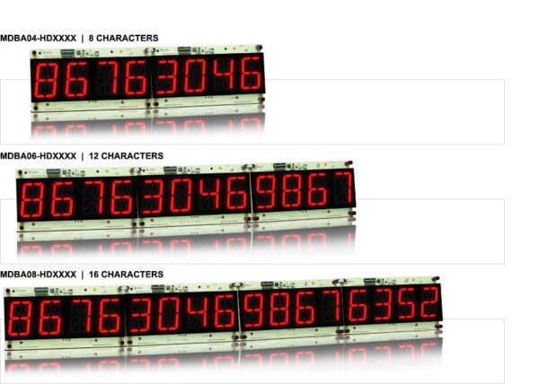 MDBAXX-HDXXXX | SCROLLING MESSAGE DISPLAY