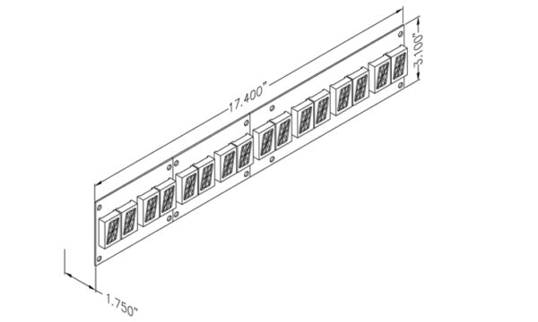 MDBA08-XXX | 1 SCROLLING MESSAGE DISPLAY
