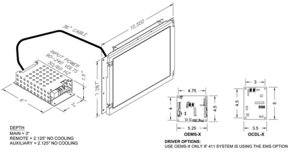 OELDX-BXX | 10.4" ELD I/II REPLACEMENT PI