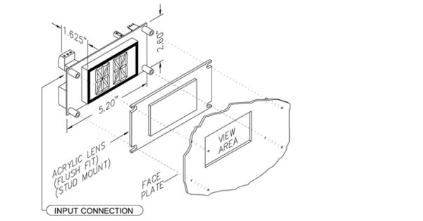 VF312-XX | 1.2" VACUUM FLUORESCENT DISPLAY