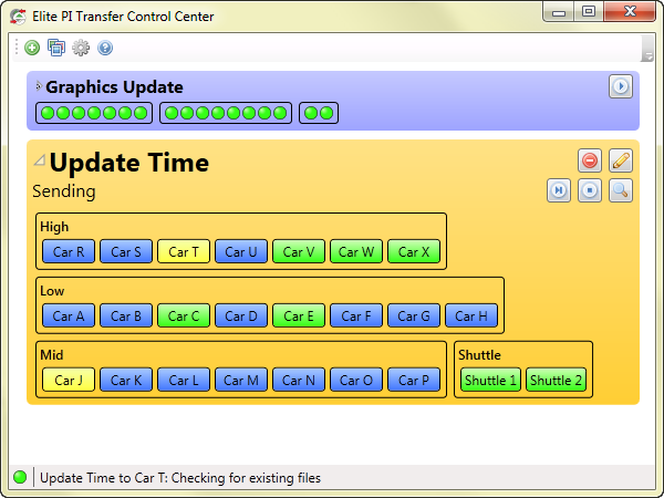 Elite PI Transfer Control Center
