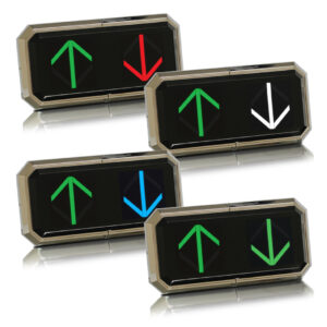 GTDH-OSXX | 3 Inch Arrow Remote Displate Indicator RDI for Otis RSL Link 12.00"W x 6.00"H x 1.5"D