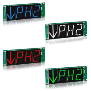 MH422-XXX | 2 Inch Character 2.5 inch Arrow Remote Display Indicator RDI  9.41"W x 3.1"H x 1.75"D Horizontal