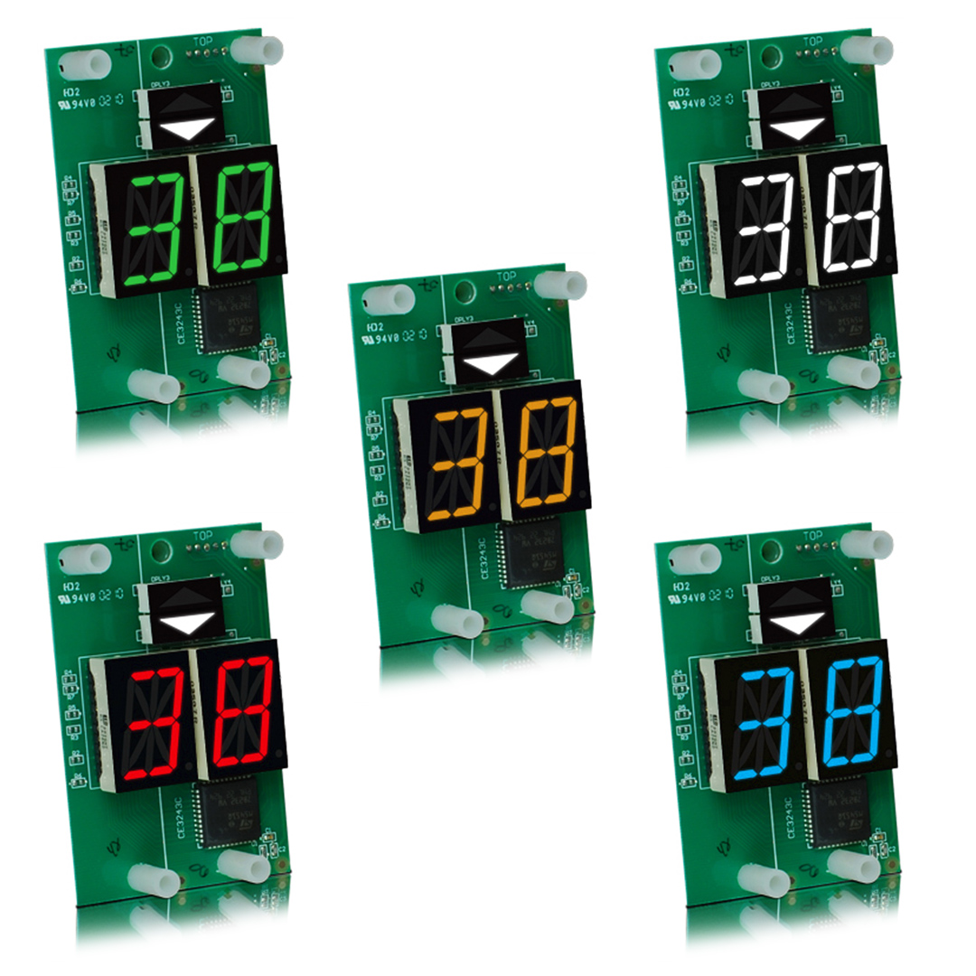 MV210-XXX | 1 Inch Character Remote Display Indicator 2.40"W x 3.6"H x 1.80"D