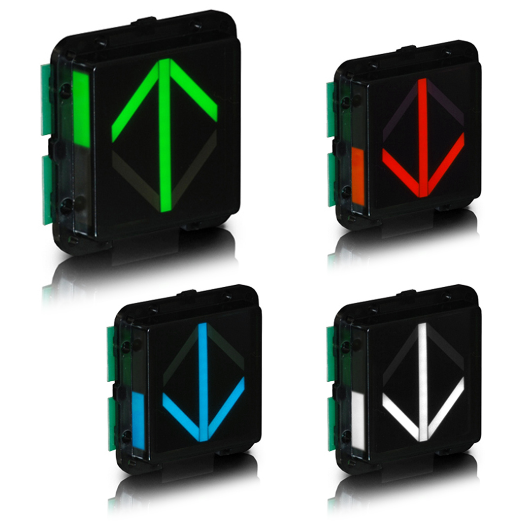 SA130SB-XXXXX | 3 Inch LED Extended Arrow bi-color or blue arrow for lanterns